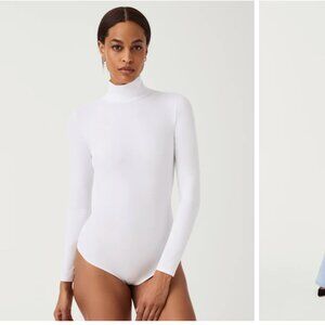 Suit Yourself Long Sleeve Turtleneck Thong Bodysuit- Size S